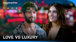 Can Sunny Afford A Luxury Dinner Date  Farzi  Shahid Kapoor Kavya Thapar  Prime Video India [upl. by Florian714]