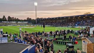 Lyngby BK  Vejle BK 11 spillerne kommer ut på Lyngby Stadion i Superliga 22092023 [upl. by Aneeuqal]