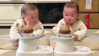 Remarkable Dad Handling Identical Twins Solo  Heartwarming Daily Moments [upl. by Candida995]