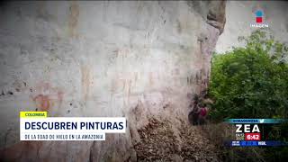 Descubren pinturas de la Edad de Hielo en la Amazonia  Noticias con Francisco Zea [upl. by Kubetz719]