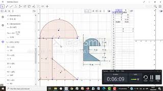 Utilización de Geogebra para el cálculo de Centroide de figura compuesta 3 [upl. by Theodora]