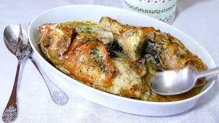 🐡 CABRACHO 🐡 al Horno con PATATAS 🥔 y Ajetes ı Receta Fácil [upl. by Kelby]