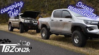 SNOWY MOUNTAINS CAMPING TRIP  N80 GR HILUX  SUPERCHARGED TB48 [upl. by Lledner]