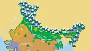 India Physical Features and Political Divisions 2018 Our Country  Class 4 SST [upl. by Zat]