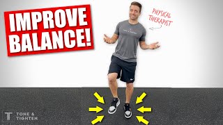 How To Improve Your Balance  Home Exercises For Balance And Stability [upl. by Gypsy674]