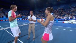 Petkovic saves the last dance  Mastercard Hopman Cup 2017 [upl. by Monique]