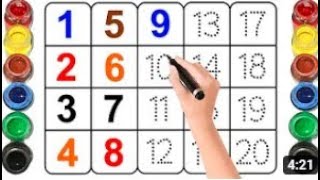 123 Numbers kids rhymes learn to count One two three 1 to 100 counting Numbers song [upl. by Monah675]