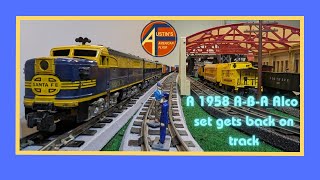 Back on the rails 1958 5 digit American Flyer S gauge Alco Diesel service part 2 [upl. by Glynnis561]