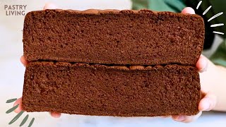 Best Chocolate Sponge Cake  FLUFFY amp MOIST [upl. by Aerdnna]