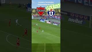 CONTRAGOLPE LETAL en el GOLAZO de Leandro FERNANDEZ para UniversidadDeChile futbolchileno [upl. by Arman]