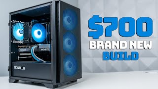 EASY 700 Gaming PC Build All New Parts [upl. by Finnegan]