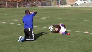 Goalkeeping Drills for the Beginner 09 [upl. by Elayor]