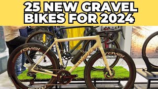 25 NEW GRAVEL BIKES for 2024 from VELOFOLLIES 2024 in detail 4K [upl. by Sonitnatsnoc]