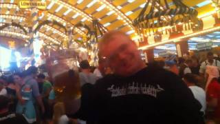 Theme Park Review at the Oktoberfest Beer Tent 2010 Part 1 [upl. by Lawrence390]