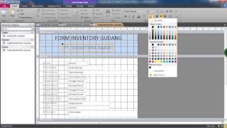 TUTORIAL MEMBUAT DATABASE INVENTORY MENGGUNAKAN MICROSOFT ACCESS [upl. by Odoric]