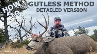 THE GUTLESS METHOD  HOW TO  Deer in Detail hunting [upl. by Atinuj]