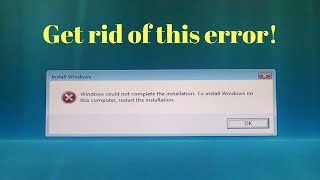 How to fix Windows could not complete the installation To install Windows on this computer [upl. by Madigan838]