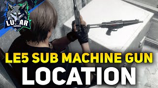 LE5 SMG Location amp Biosensor Scope Resident Evil 4 Remake Weapons [upl. by Enrobialc]