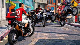 GTA V VIDA REAL  PIÃO NO MORRO COM MEUS AMIGOS NAS MOTOS DA POLICIA🔥 [upl. by Triplett612]