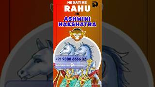 Warning For Negative in Rahu in Ashwini Nakshatra Astrology [upl. by Rubma]