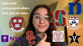 HOW I GOT INTO STANFORD  IVIES Stats Extracurriculars and advice [upl. by Esra]