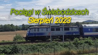 Pociągi w Świebodzicach Sierpień 2023 [upl. by Vanessa]