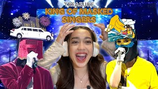 TREASURE Jeongwoo amp Jihoon King of Masked Singers Reaction [upl. by Bocaj]