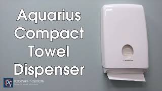 Kimberly Clark Aquarius Compact Fold C Fold Hand Towel Dispenser 70240 [upl. by Akahc]