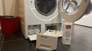 How to clean and maintain a Miele W1 washing machine including twindos cleaning [upl. by Gregorio]