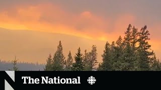 Raging wildfire torches Jasper National Park closes in on townsite [upl. by Avram394]