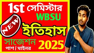 WBSU NEP 1st Semester History Suggestion 2025  2025 NEP 1st Semester History Suggestion [upl. by Asenaj922]