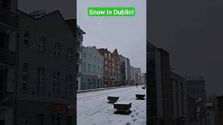 Snow in Dublin Ireland 😲  dublin snow Ireland [upl. by Ylrahc471]