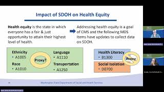 MDS30 Section A ID Information thru SDoH and A1900 Admission Date Unit 1 Session 3 [upl. by Lalad392]