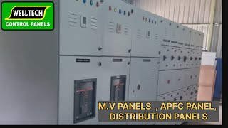 control panels MV PANELS  APFC PANEL DISTRIBUTION PANELS [upl. by Arjun]