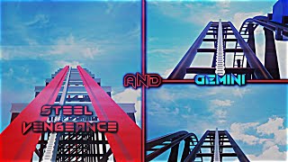 Cedar Point Coaster Recreations Steel Vengeance amp Gemini [upl. by Naujd]