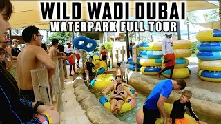 4K Dubai WILD WADI WATERPARK Rides amp Attractions Summer 2022 Full Tour [upl. by Edualcnaej786]