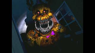 Nightmare Fredbear Singing Never Be AloneFnaf 4 Song First Ai Cover [upl. by Nissy]