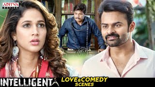 Intelligent Movie Love amp Comedy Scenes  Hindi Dubbed Movie  Sai Dharam Tej Lavanya Tripati [upl. by Ladiv]