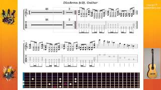 Diadems v2  Megadeth  Guitar [upl. by Hairabez379]