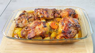 I cook almost every day Chicken thighs and potatoes Like it very much [upl. by Pang]