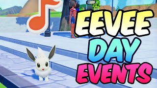 Three Eevee Day Events THIS WEEKEND in Pokemon Scarlet Violet [upl. by Eeima]