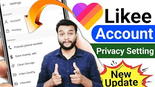 Likee App Privacy Settings Full Tutorial in Urdu hindi  Likee id Ki setting Kaise Kare [upl. by Ashla925]