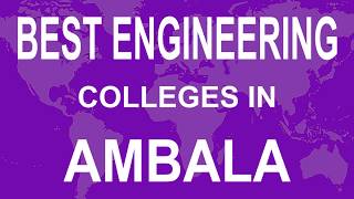 Best Engineering Colleges in Ambala [upl. by Timothee]