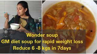 Weight Loss soup  GM Diet soup  Reduce 6  8 kgs in 7 days [upl. by Kitty]