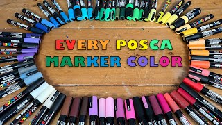 All the Posca Markers Every Posca Color Swatch and How to Get Them [upl. by Burrill609]