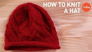 How to Knit a Chevron Hat Tips for Great Shaping  Knitting tutorial with Stefanie Japel [upl. by Matronna]