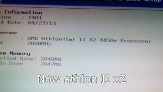 open core AMD Sempron 145 open core to athlon II x2 [upl. by Yrahca577]