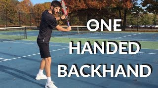 How To Hit A One Handed Backhand In 3 Simple Steps  Connecting Tennis  Backhand [upl. by Warga]