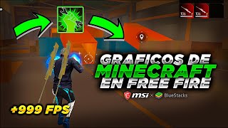 🔥 Como poner GRAFICOS de MINECRAFT en FREE FIRE 😱 Jugarás a FPS 🔥 Free Fire PC 2023 🔥 [upl. by Novi]