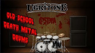 Ugritone Drums OSDM Old School Death Metal Demo and review [upl. by Anaidirib]